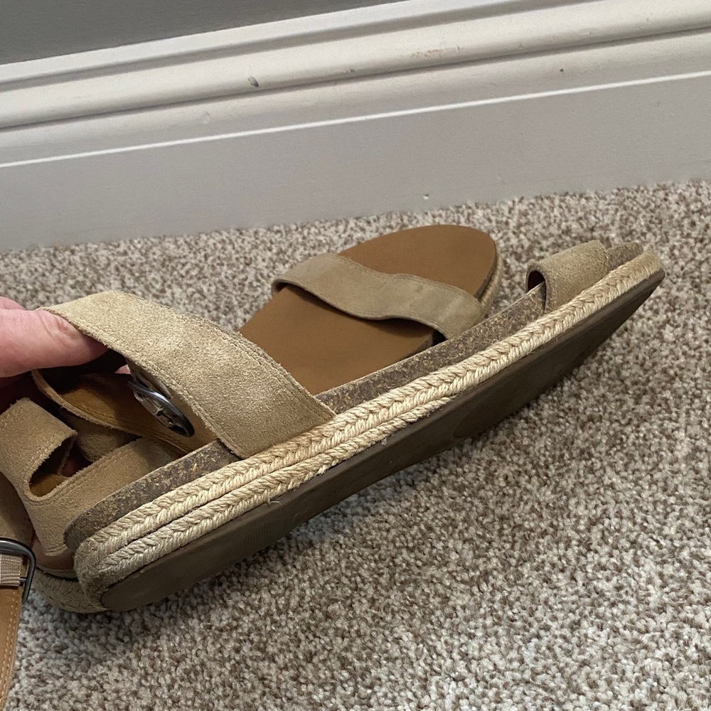 Lucky Brand Beige Ankle Strap Sandals - Picture 3 of 3